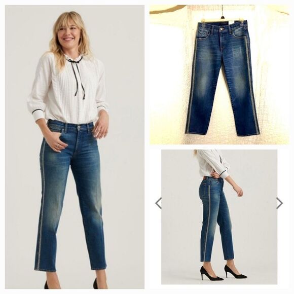 Lucky Brand NWT Midrise Authentic Straight Size 25 - Picture 1 of 11